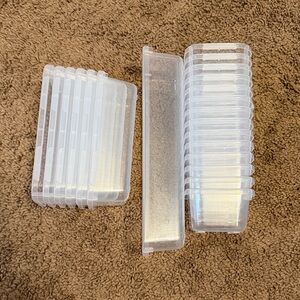 Clear Plastic Storage Box Set